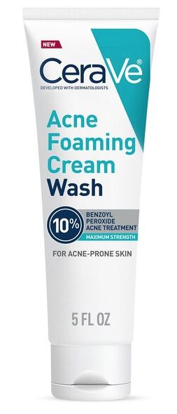 Acne Foaming Cream Wash 10% Benzoyle Peroxide Acne Treatment